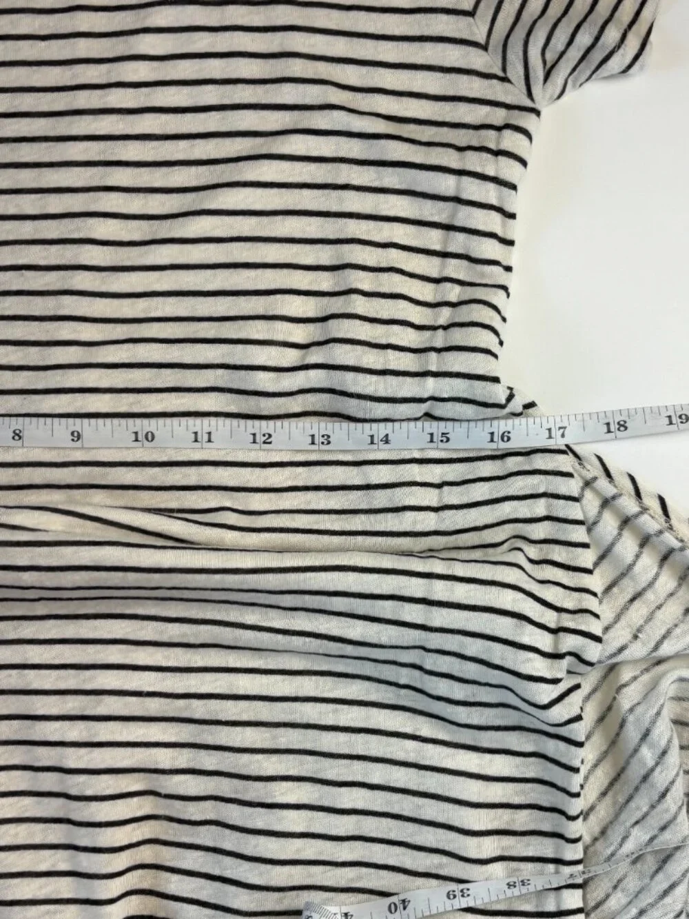 Bundle 2/$30! Dolan Left Coast Linen Stripe Ruched Dress Size Small EUC - Picture 12 of 13